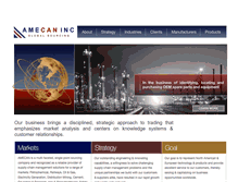 Tablet Screenshot of amecaninc.com